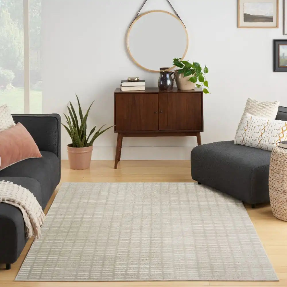 Modern Comfort MNC03 Grey Ivory Rug RS