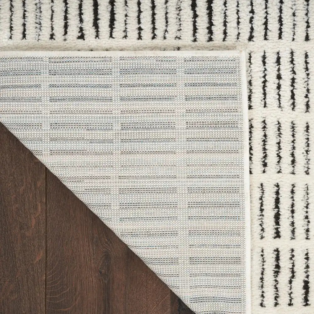 Modern Comfort MNC03 Ivory Black Rug RS
