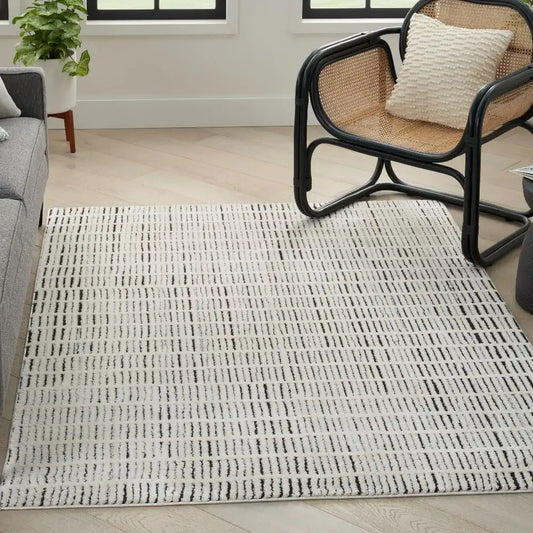 Modern Comfort MNC03 Ivory Black Rug RS