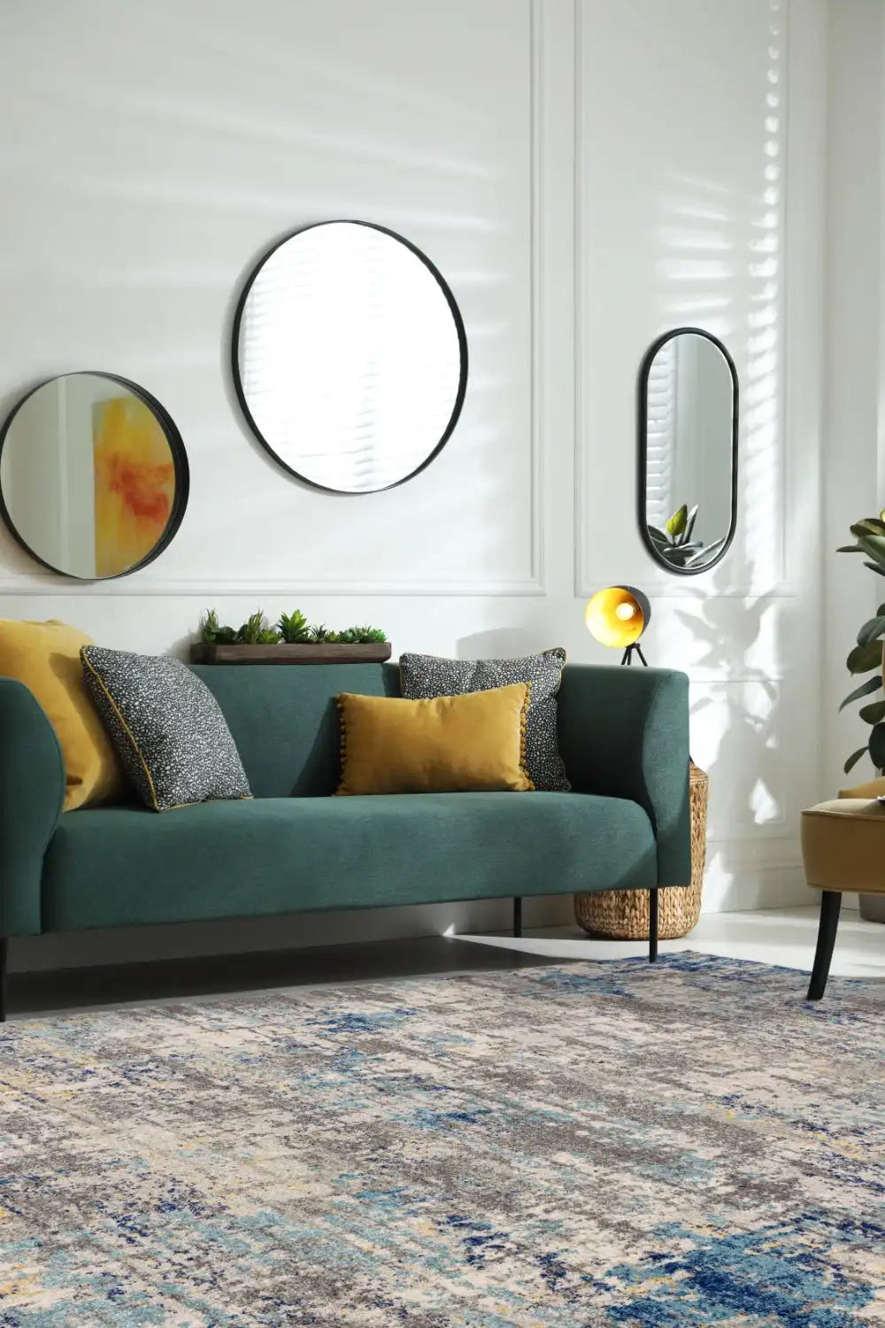 Asiatic nova nv40 illusion blue Blue Living Room  Rug.