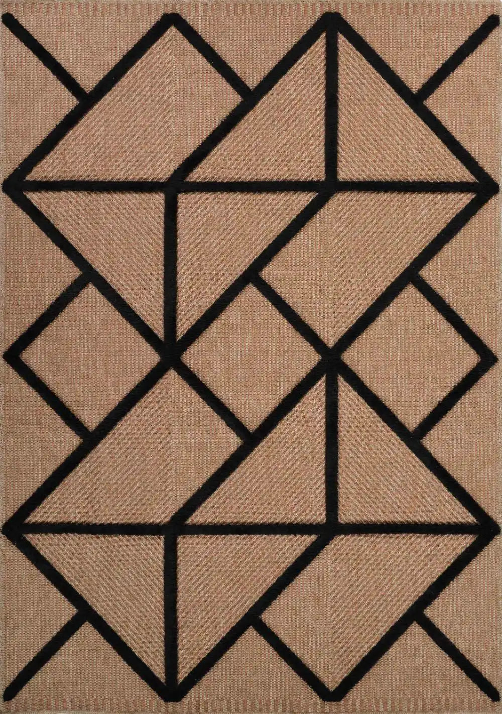 Harper Outdoor Prism Black Rug