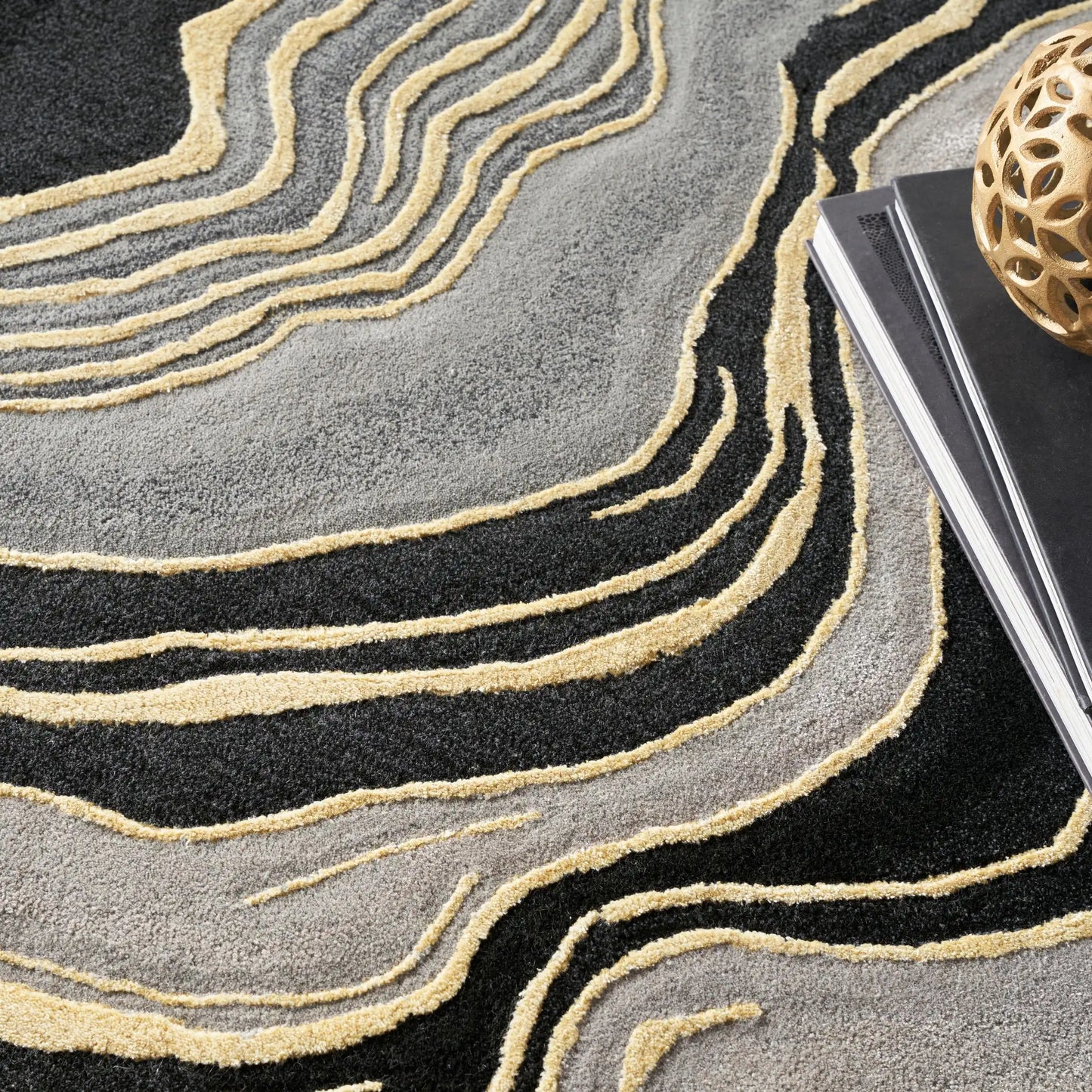 Prismatic PRS31 Charcoal Grey Rug RS