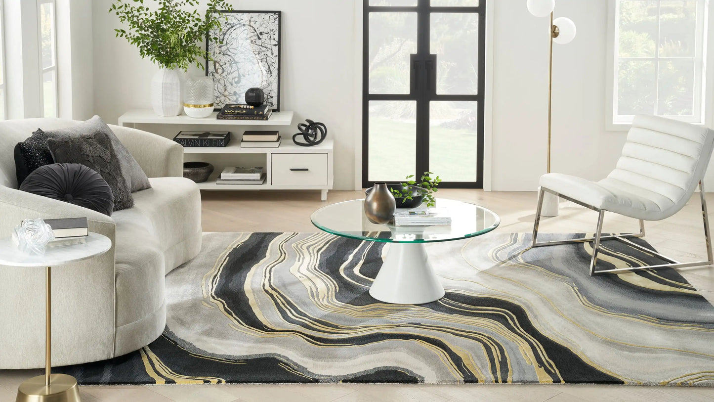 Prismatic PRS31 Charcoal Grey Rug RS