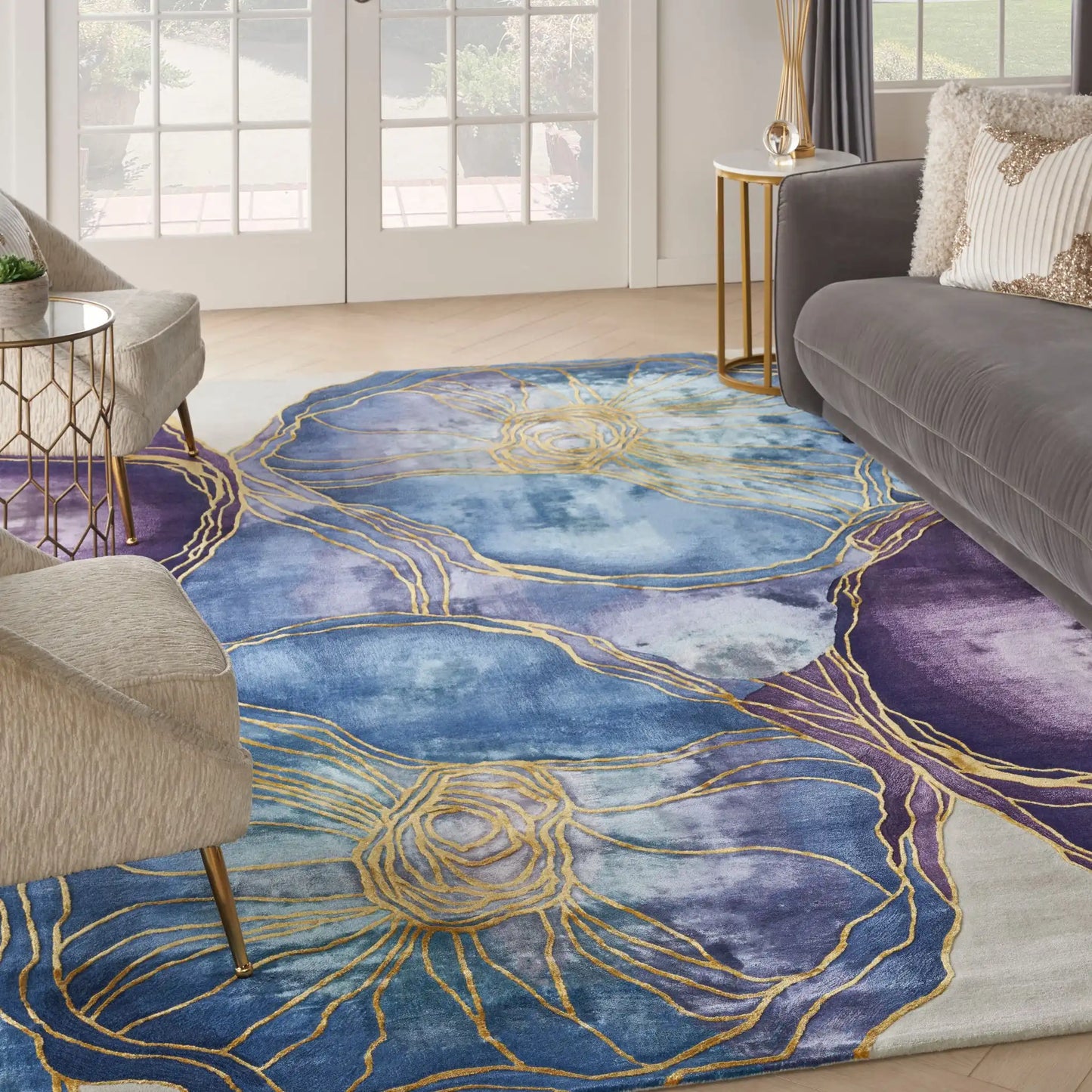 Prismatic PRS32 Blue Gold Rug RS