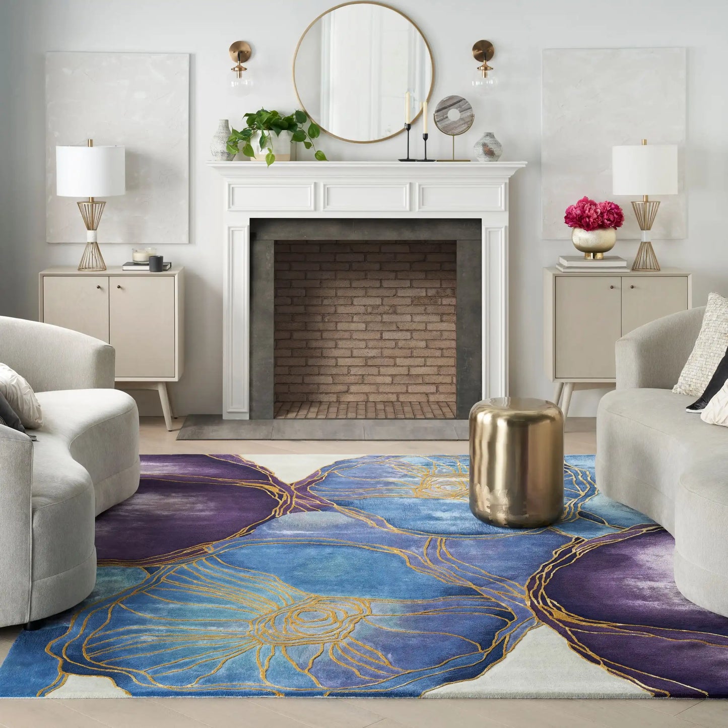 Prismatic PRS32 Blue Gold Rug RS