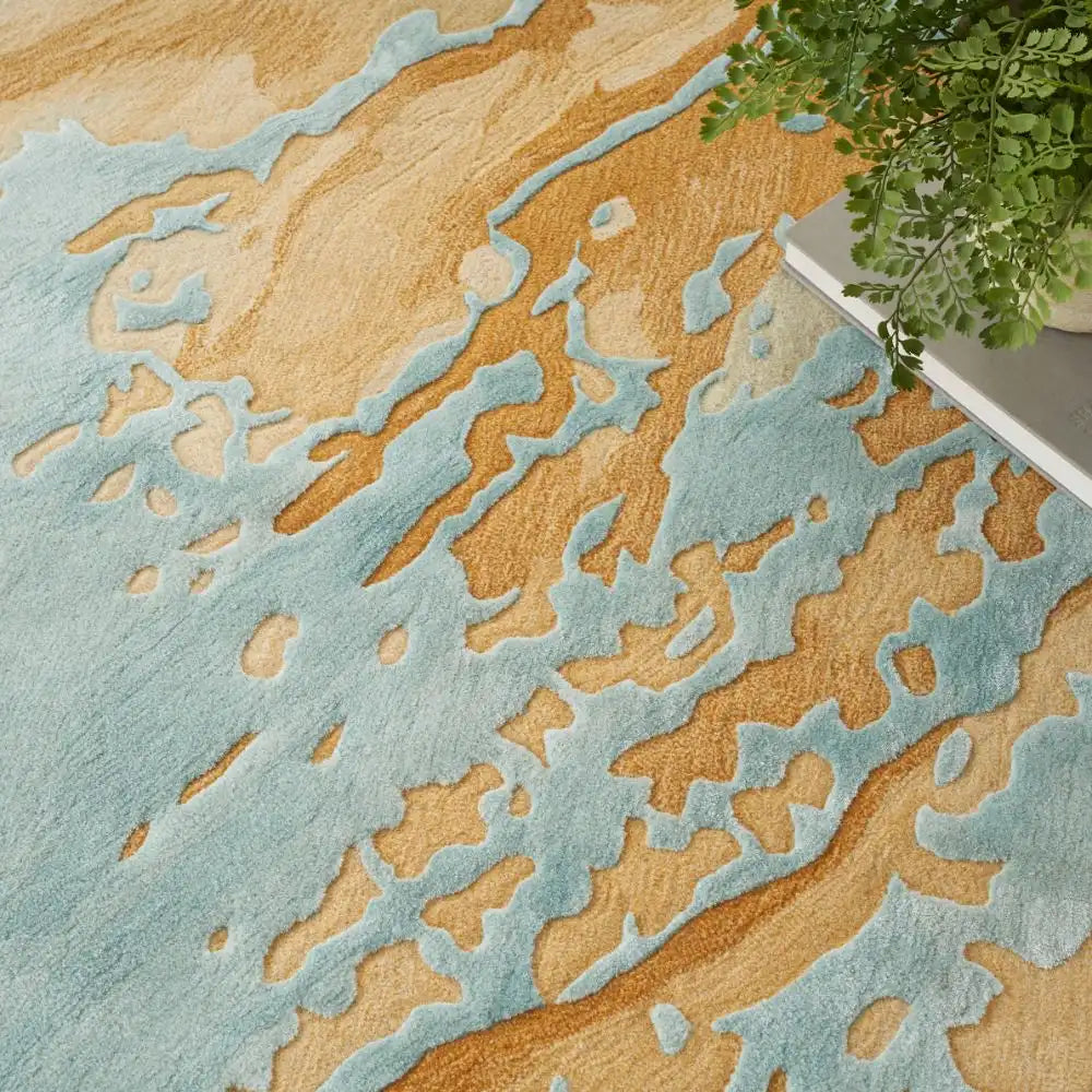 Prismatic PRS36 Sand Blue Rug RS