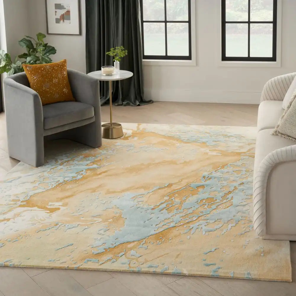 Prismatic PRS36 Sand Blue Rug RS