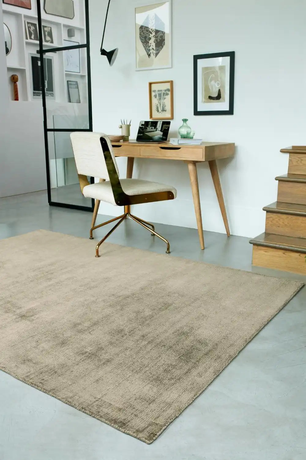 Asiatic blade sage Green Living Room  Rug.