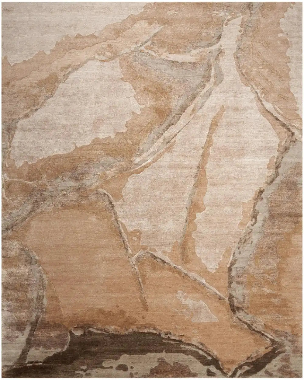Silk Shadows SHA24 Beige Silver Rug RS