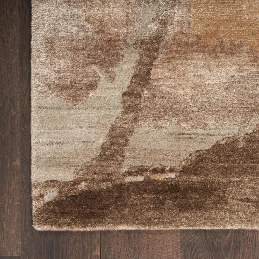 Silk Shadows SHA24 Beige Silver Rug RS