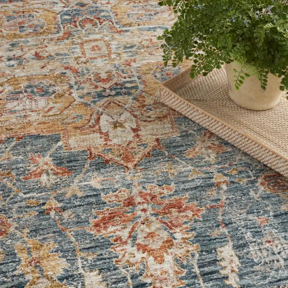 Sahar SHR06 Ivory Blue Rug RS