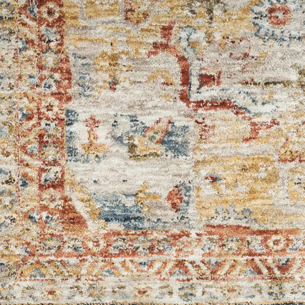 Sahar SHR06 Ivory Blue Rug RS