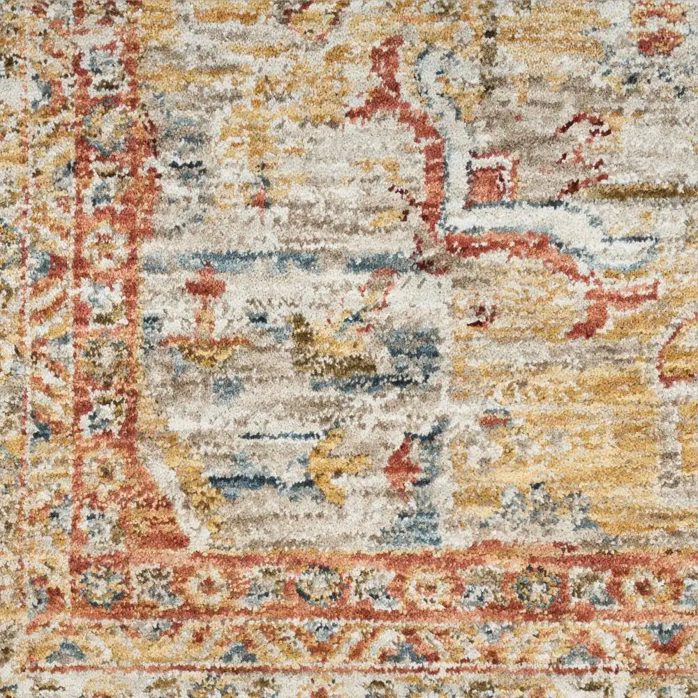 Sahar SHR06 Ivory Rust Rug RS