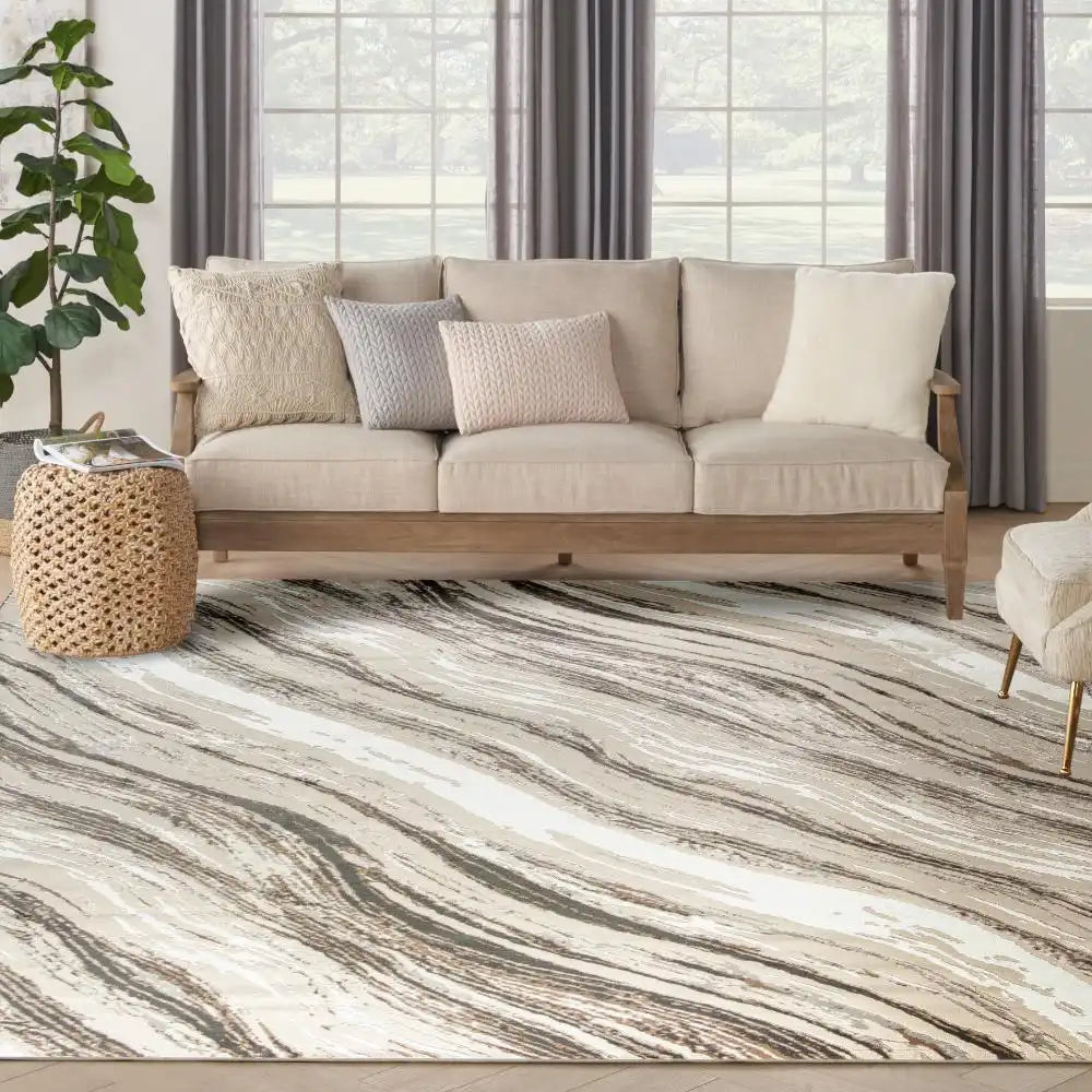 Sustainable Trends SUT05 Beige Grey Rug RS