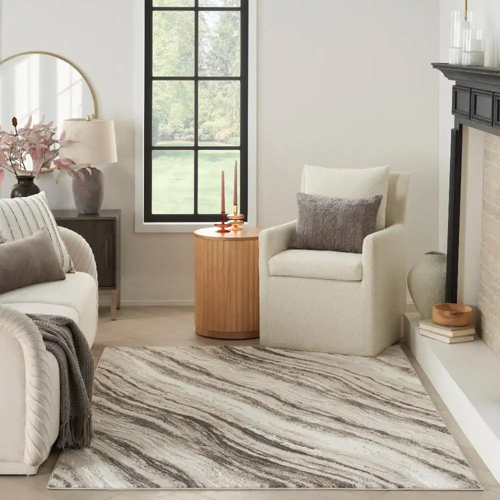 Sustainable Trends SUT05 Beige Grey Rug RS