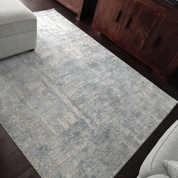Solace SLA02 Ivory Grey Blue Rug RS