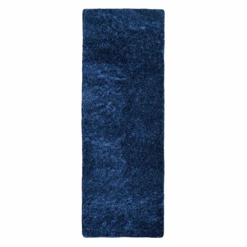 Snug Plain Shaggy Modern Runner Rugs in Navy Blue – The Rug Seller