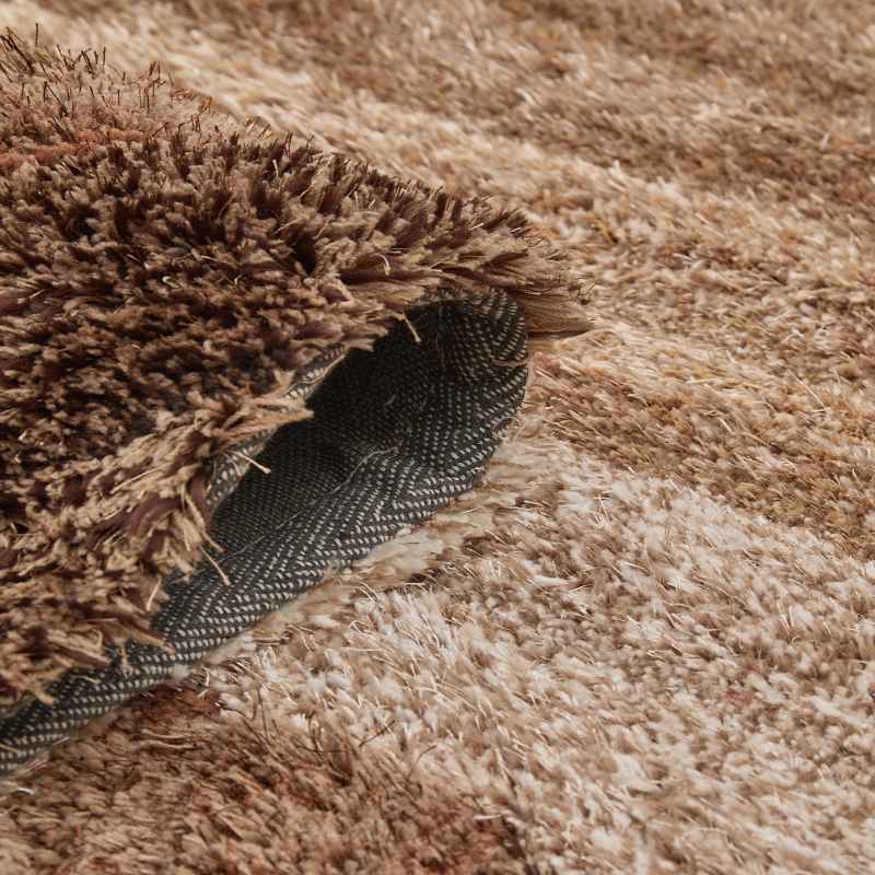 Stella 3D Shaggy Abstract Modern Rugs in Brown