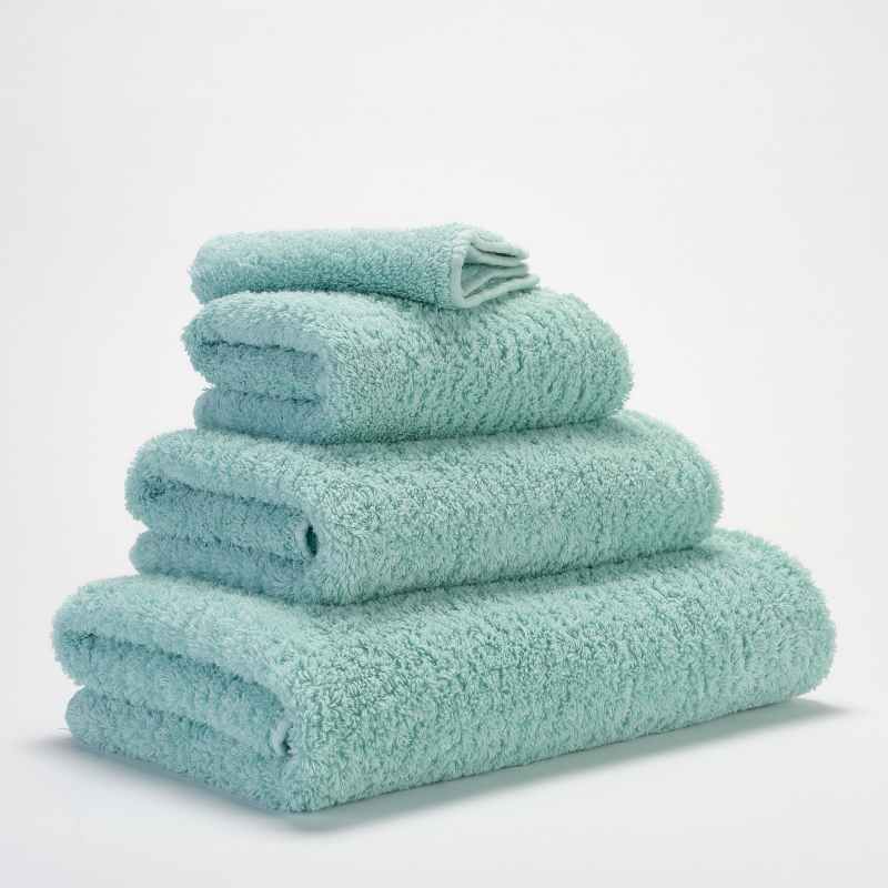 Super Pile Plain Bathroom Towels by Designer Abyss & Habidecor 235 in Ice Blue