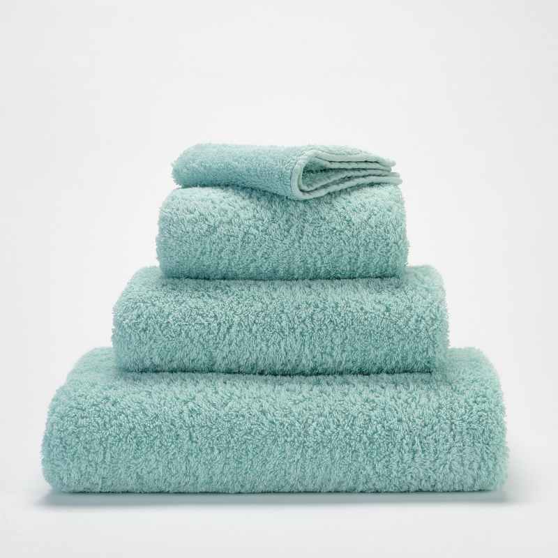 Super Pile Plain Bathroom Towels by Designer Abyss & Habidecor 235 in Ice Blue