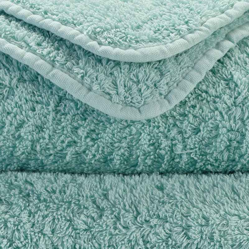 Super Pile Plain Bathroom Towels by Designer Abyss & Habidecor 235 in Ice Blue
