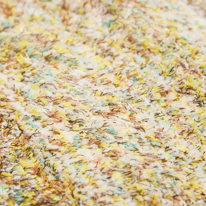 Trellis 3D Shaggy Geometric Modern Rugs in Brown