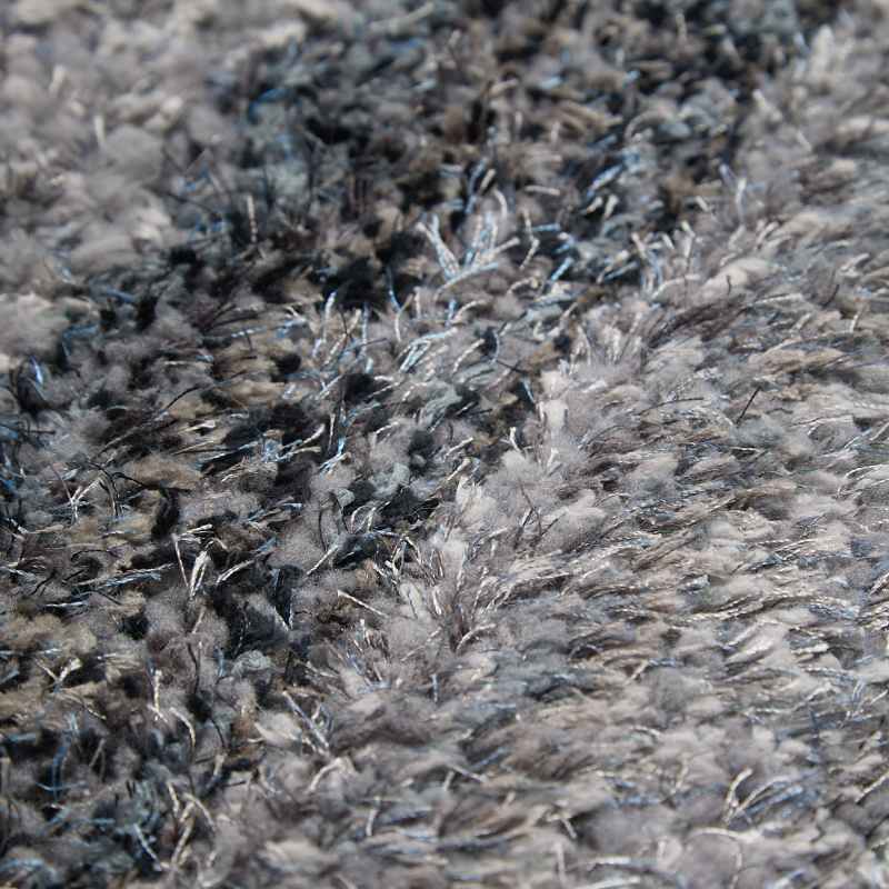 Trellis 3D Shaggy Geometric Modern Rugs in Charcoal Grey