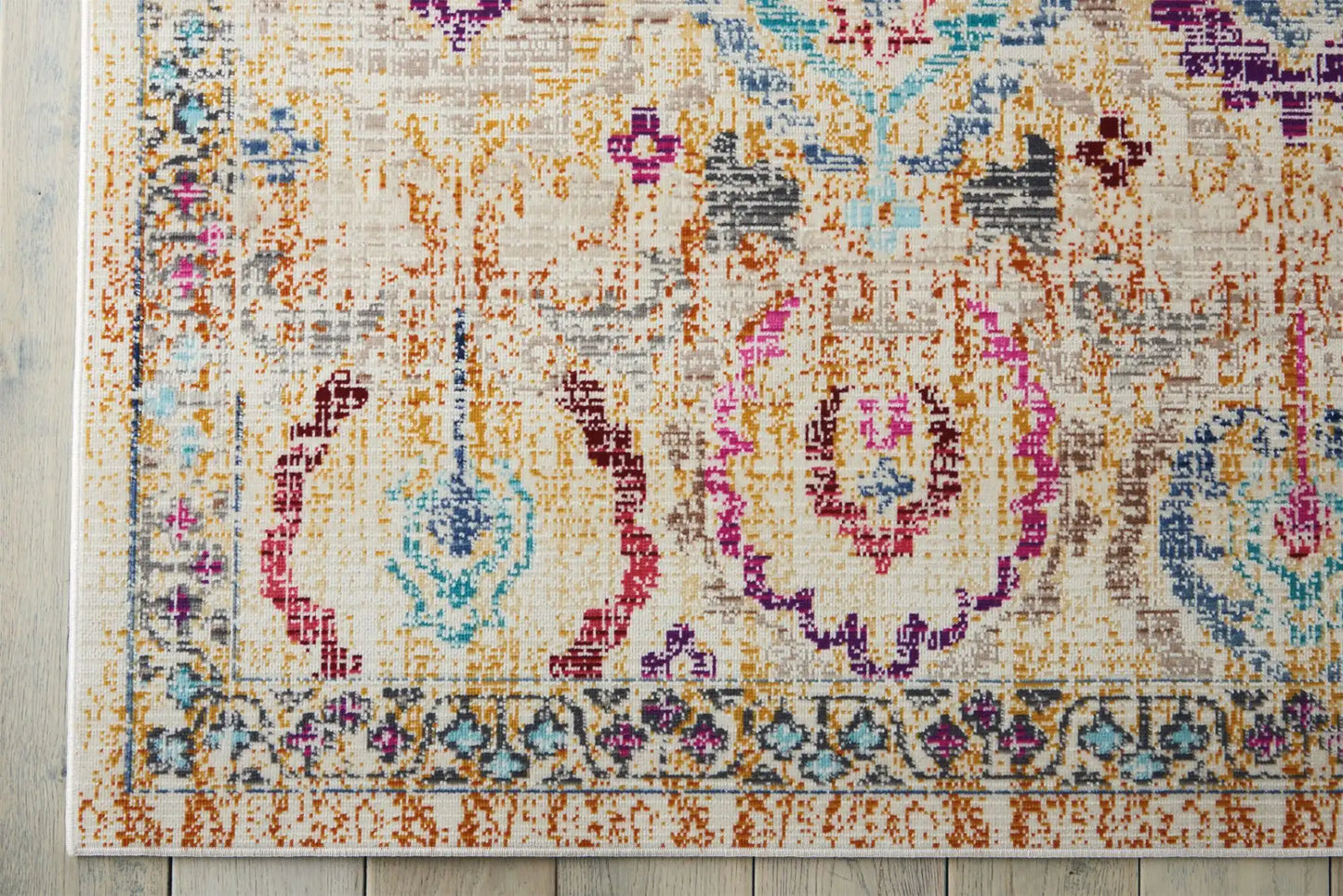 Vintage Kashan VKA04 Ivory Multi Rug RS