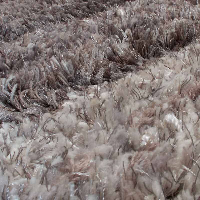 Wave 3D Shaggy Abstract Modern Rugs in Charcoal Grey